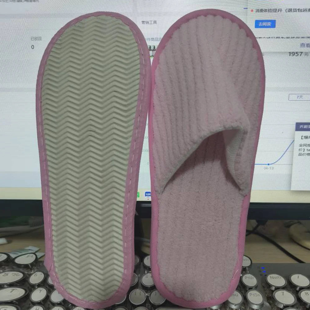 Non-slip Coral Fleece Slippers Home