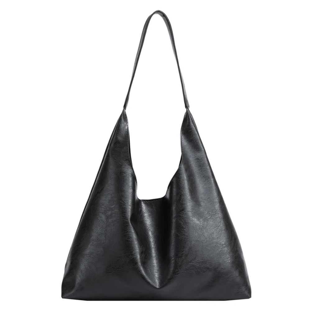 Lightweight Soft Leather Tote Bag Large Capacity Women